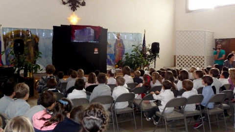Educational Puppet Show at church